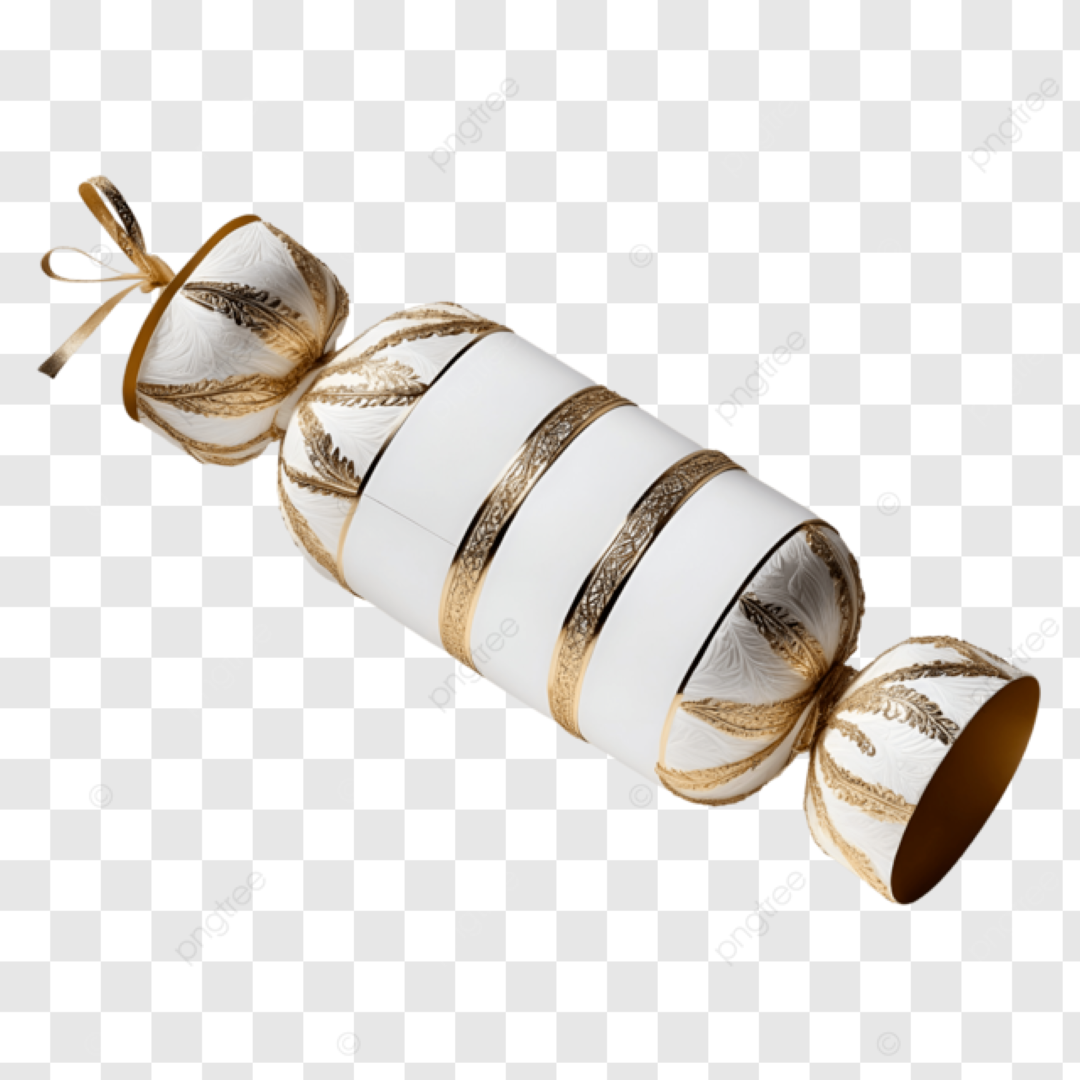 GEORGE CHRISTMAS CRACKERS GOLD&WHITE 